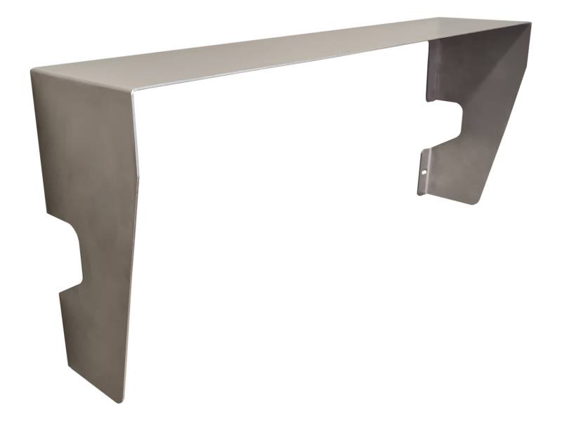 PROTEZIONE PIOGGIA IN ACCIAIO INOX L