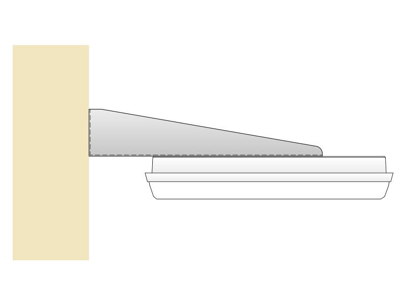 STAFFA PER FISSAGGIO A BANDIERA